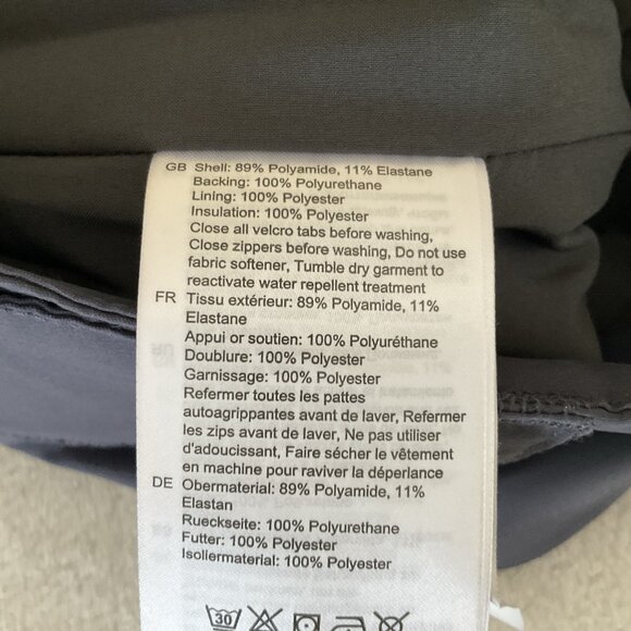 Helly Hansen Tech Ski Snowboard Pants Black Men's Small Navy Gray - Picture 9 of 16